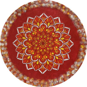 Mandala - Tűzvirág, 40x40 cm