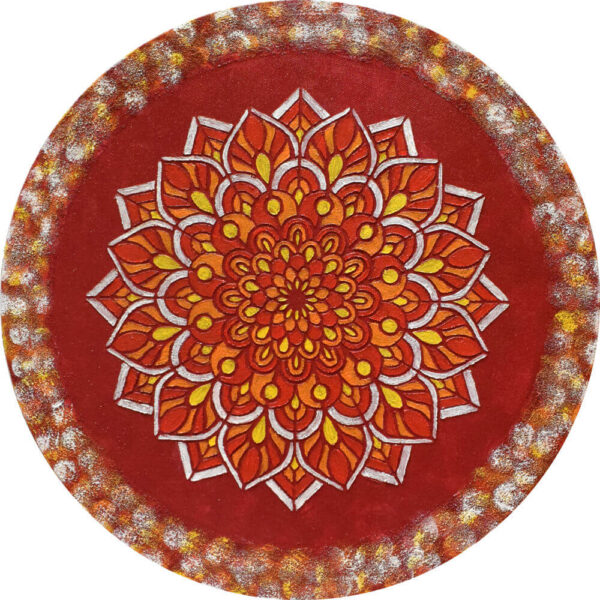 Mandala - Tűzvirág, 40x40 cm