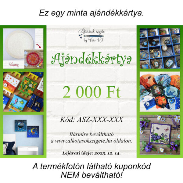 Ajándékkártya - 2000 Ft